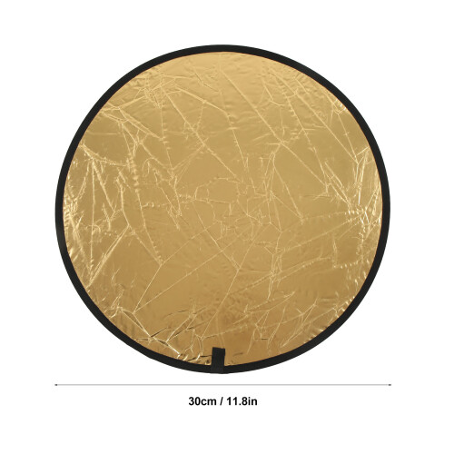 Silber-Gold 2-in-1 Mini-Rundreflektor 30 cm/11,8 in 2
