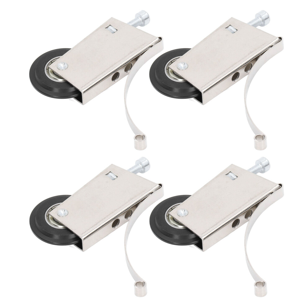 4Pcs Stainless Steel Sliding Door Pulleys 40Mm Cam System Silent Hardware 3571332780818