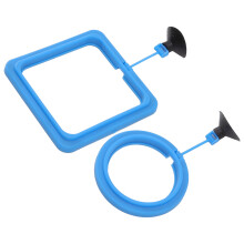 Anillo de alimentación para peces de PVC flotante con ventosa