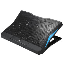 Faltbarer Laptop-Kühlständer mit 6 Lüftern, Schwarz, 17 Zoll