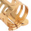 Ligature de saxophone ténor - Laiton à double vis doré 5