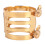 Ligature de saxophone ténor - Laiton à double vis doré 1
