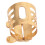 Ligature de saxophone ténor - Laiton à double vis doré 11