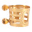 Ligature de saxophone ténor - Laiton à double vis doré 2