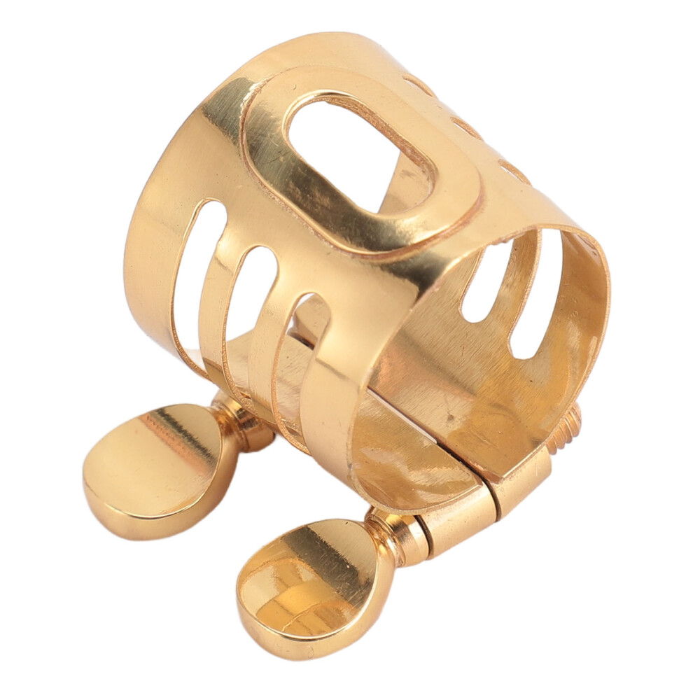 Soprano Sax Ligature with Adjustable Screws Gold