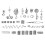 Dreadlocks-Perlen Legierungs-Set 24 Stück Röhrchen 2,0 mm Grau 12