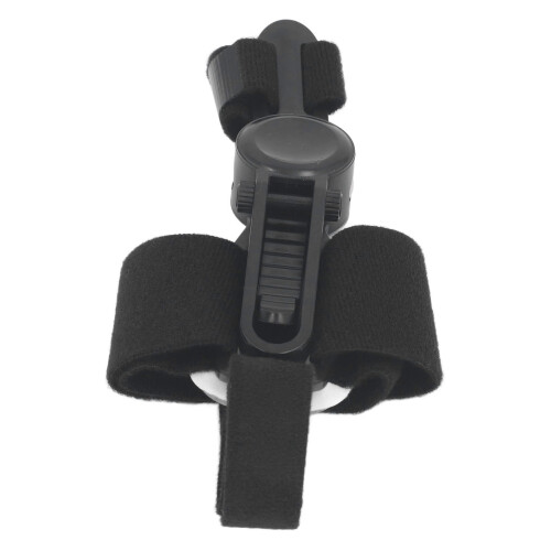 Adjustable Bunion Toe Corrector Splint with Silicone Pad, Left/Right Feet, Black