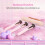 Silicone Makeup Brush Holder Set with 3 Solid Wood Brushes Travel Dustproof 10