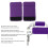 2 pièces de coussin de poignée pour déambulateur 14,5  23 cm violet 6
