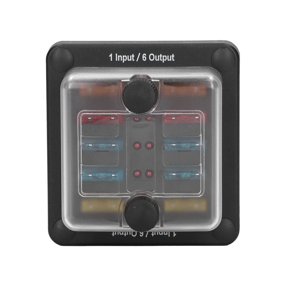 6-Way Waterproof Blade Fuse Block With Led Indicator, 12-32V For Car Marine Boat 7901332787184