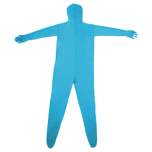 Chromakey-Bodysuit 160/170/180 cm, Unisex Weiß 2