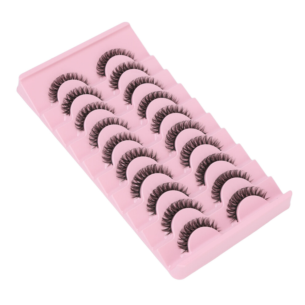 10 Pairs DD Curl False Eyelashes Multipack Soft Lightweight Makeup
