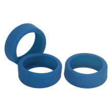 3 Stück Silikon-Ringabdeckungen für Smart Ringe, kratzfest, hautfreundlich, elastischer Ringschutz, Schutzhülle dunkelblau, M für Größe 11