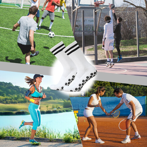 Anti-Slip Soccer Socks, Breathable, Quick Dry, Multi-Size, 1 Pair 1