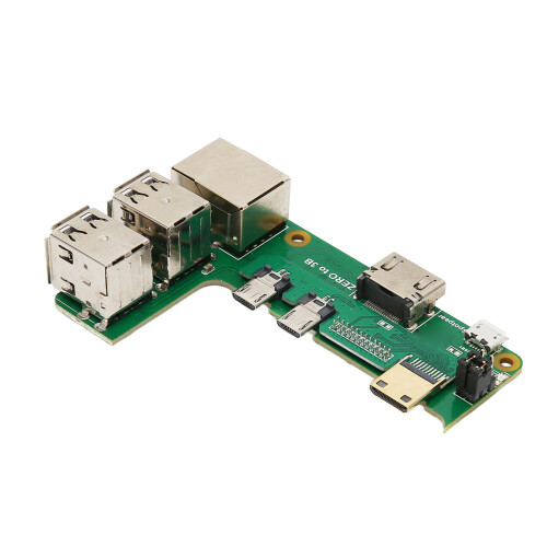 Raspberry Pi 2W-3B Expansión: 3 USB 2.0 RJ45 2