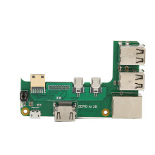 Raspberry Pi 2W-3B Expansión: 3 USB 2.0 RJ45