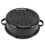 Black Speckled Enamel Roasting Pan 28cm Non-Stick BBQ Pot Roast 11