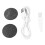 Roseate 1200 mAh USB compacto molinillo de pies 2 cabezas 9