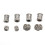120 Stück Dreadlocks-Perlen Legierungs-Cuffs Vintage-Ringe 7
