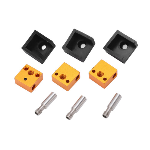 Bloque calefactor de aluminio MK7 MK8 de 6 g con funda de silicona 2