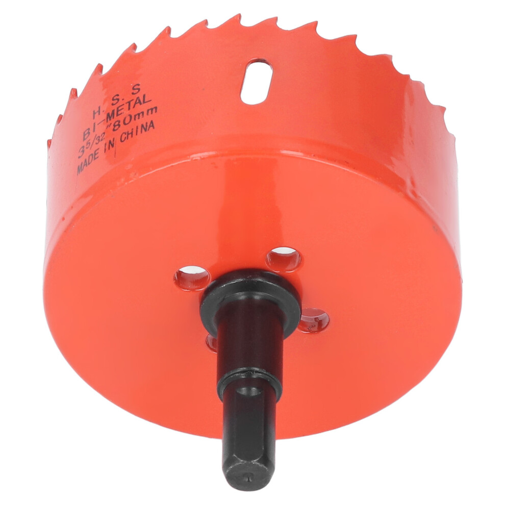 80Mm Hss Hole Saw With Mandrel For Soft Metal & Wood Cutting 4361332798604