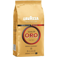 Lavazza, Qualità Oro, Coffee Beans, Ideal for Bean to Cup Machine and a Filter Coffee Machine, with Fruity and Flowery Aroma