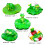 Floating Resin Leaf Decoration for Pool Aquarium - Multicolor, 250g 8