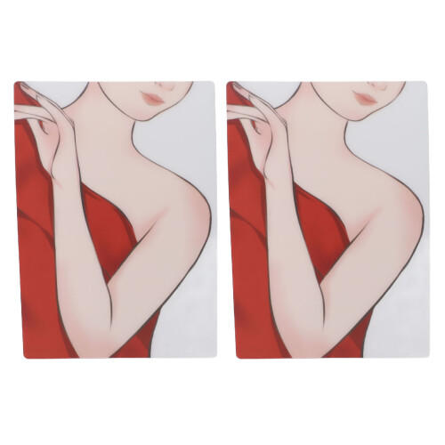 2er Pack farbige Bodypainting-Platten - 298  210 mm 1