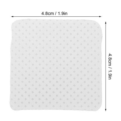 500 piezas 4,8x4,8 cm algodón de limpieza para pegamento de uñas blanco 1