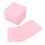 500 piezas de algodón de limpieza para pegamento de uñas rosa 4.8x4.8 cm 15