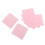 500 piezas de algodón de limpieza para pegamento de uñas rosa 4.8x4.8 cm 12
