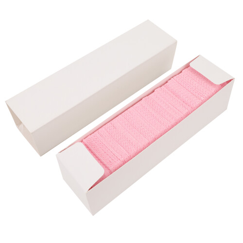 500 piezas de algodón de limpieza para pegamento de uñas rosa 4.8x4.8 cm 2