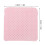 500 piezas de algodón de limpieza para pegamento de uñas rosa 4.8x4.8 cm 2