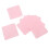 500 piezas de algodón de limpieza para pegamento de uñas rosa 4.8x4.8 cm 16