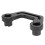 Windshield Light Mount Bracket for Jeep Gladiator JT 2020‑2022 Black 4