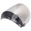 Removable Silver Helmet Visor Lens with Adjustable Fit and UV Protection 1