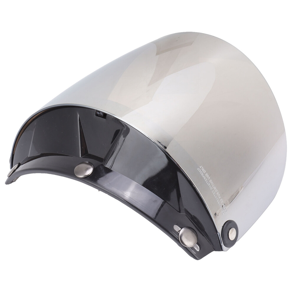 Removable Helmet Visor Lens With Adjustable Fit And Uv Protection Silver 7891332806537