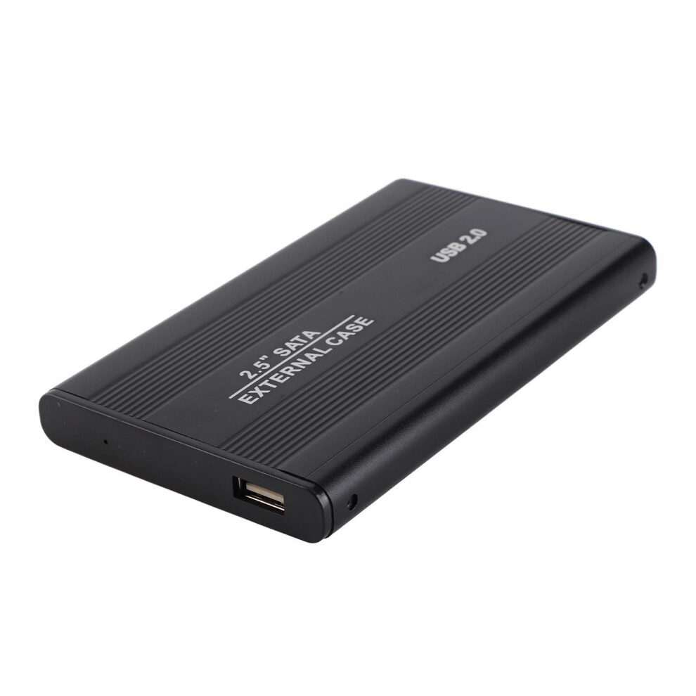 Portable Usb2.0 2.5 Inch Hdd/Ssd Enclosure Case No Disk Black 4991332808258