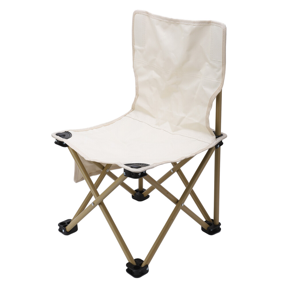Sturdy Stainless Steel Portable Chair - Folding Design for Outdoor Use