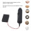 Lampe d'éclairage des œufs USB rechargeable 3xAA 15x2,5 cm 4