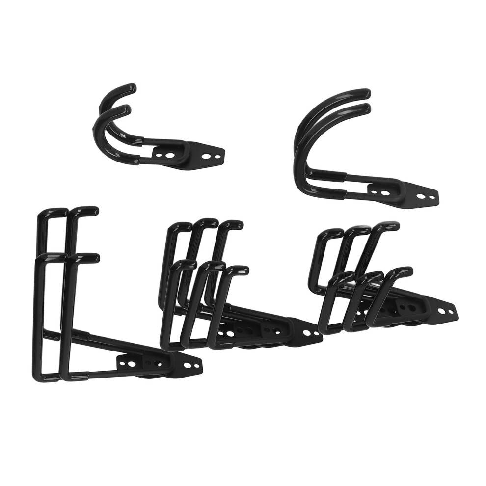 10Pcs Wall Mount Garage Hooks Set | Iron Pvc Nylon Storage Hangers 7901332818581