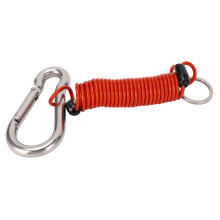 Abkoppelungstrailer-Bremskabel aus 304 Edelstahl, Springöse, Zugkabel mit 8x80mm Sicherheitshaken für Wohnmobil-Notfälle, Rot