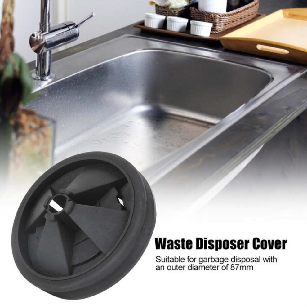 Epdm Sink Splash Guard Baffle For Garbage Disposer 8.7X8.7x3.5cm Black 4671332824280