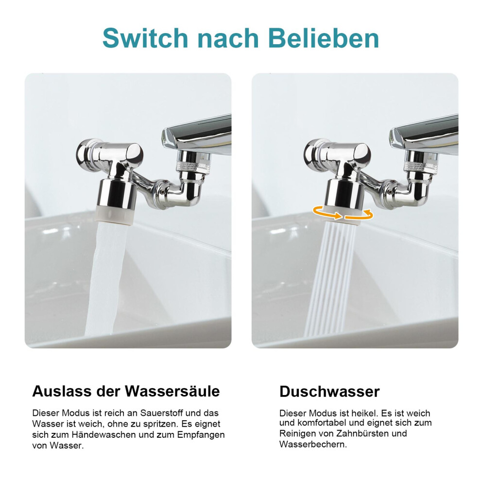 Splash Filter 1080 Faucet Attachment For Enhanced Water Reach 9461332824466