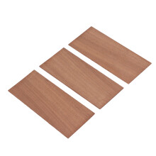 3 Stück Guitar Veneer 188x98x2 mm Sapele-Holz Gitarren-Kopfplatte Kopf-Veneer für Reparaturen