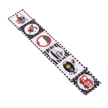 Black & White High Contrast Soft Baby Cloth Book, Portable 82x13.5cm
