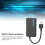 Hub USB 3.0 de 4 puertos, longitud de 14 cm, negro, compacto 4