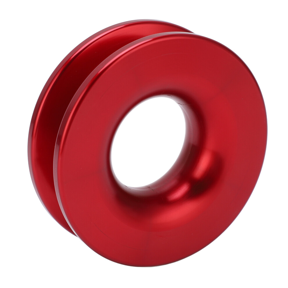 Winch Recovery Ring 41000Lbs Load Capacity For 7/16In 1/2In Ropes Red 4921332832434