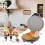 1200W Electric Ice Cream Cone Maker with Nonstick Waffle Iron 6