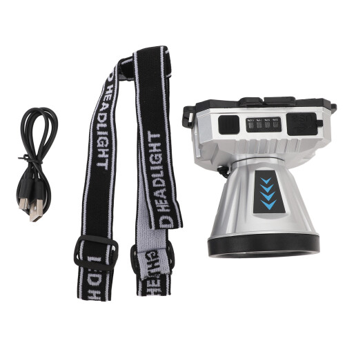 Modelo HPH-1200, linterna frontal de 1200mAh, talla única, negro 1
